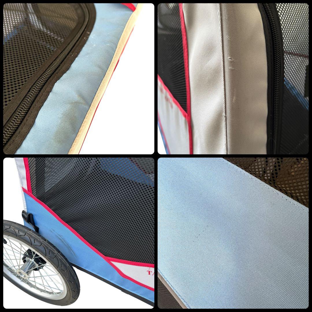 【破格・専用空気入れ付き】大型ドッグカート　ペットバギー　大型犬　多頭　折り畳み