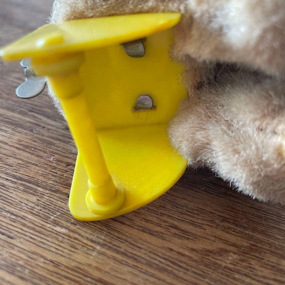 max carl ヴィンテージ　ゼンマイ式　編み物をするテディベア　蚤の市