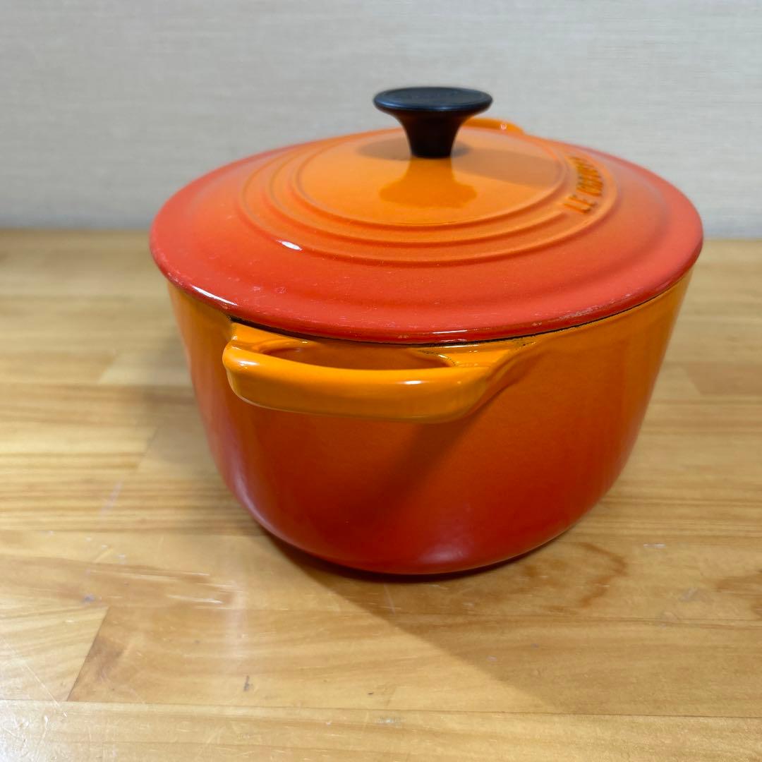 ルクルーゼ　ココット・オーバル　25cm オレンジ　両手鍋　鍋