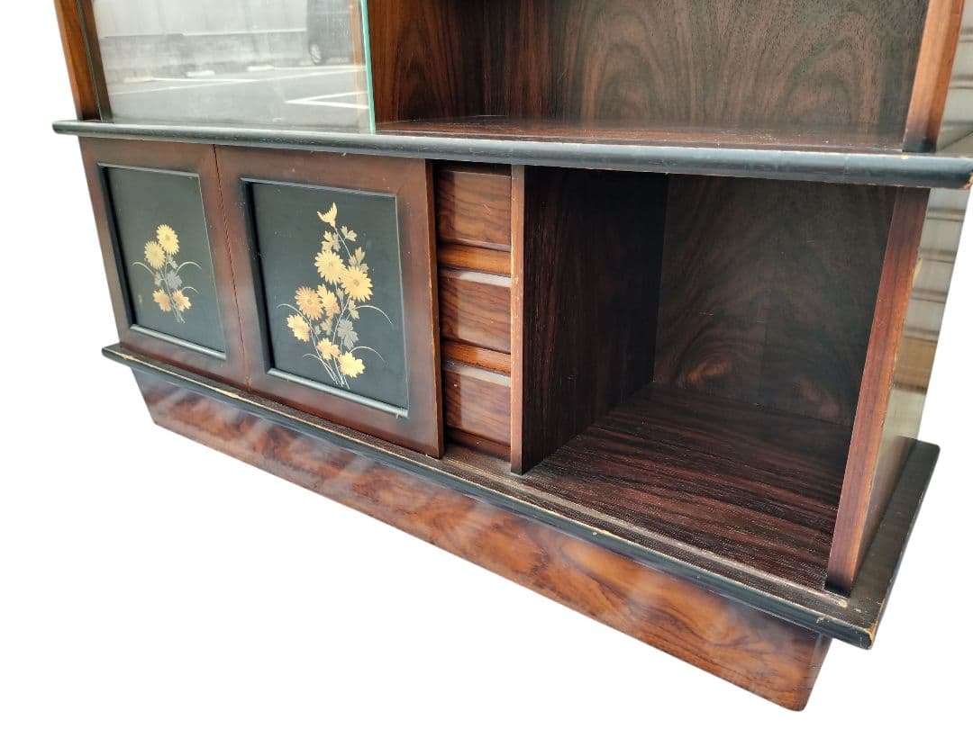 昭和レトロ　茶箪笥　木製収納キャビネット　ヴィンテージ