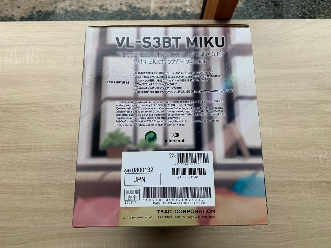 【 たつこ 】TASCAM 初音ミク スピーカー VL-S3BT MIKU