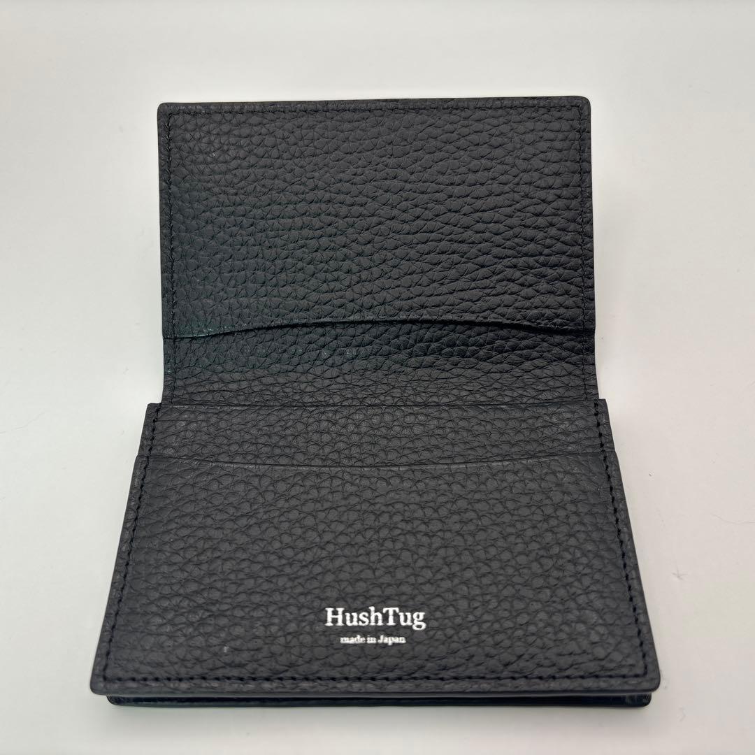 【極美品】HushTug　名刺入れ　カードケース　レザー　革　黒　ハッシュタグ