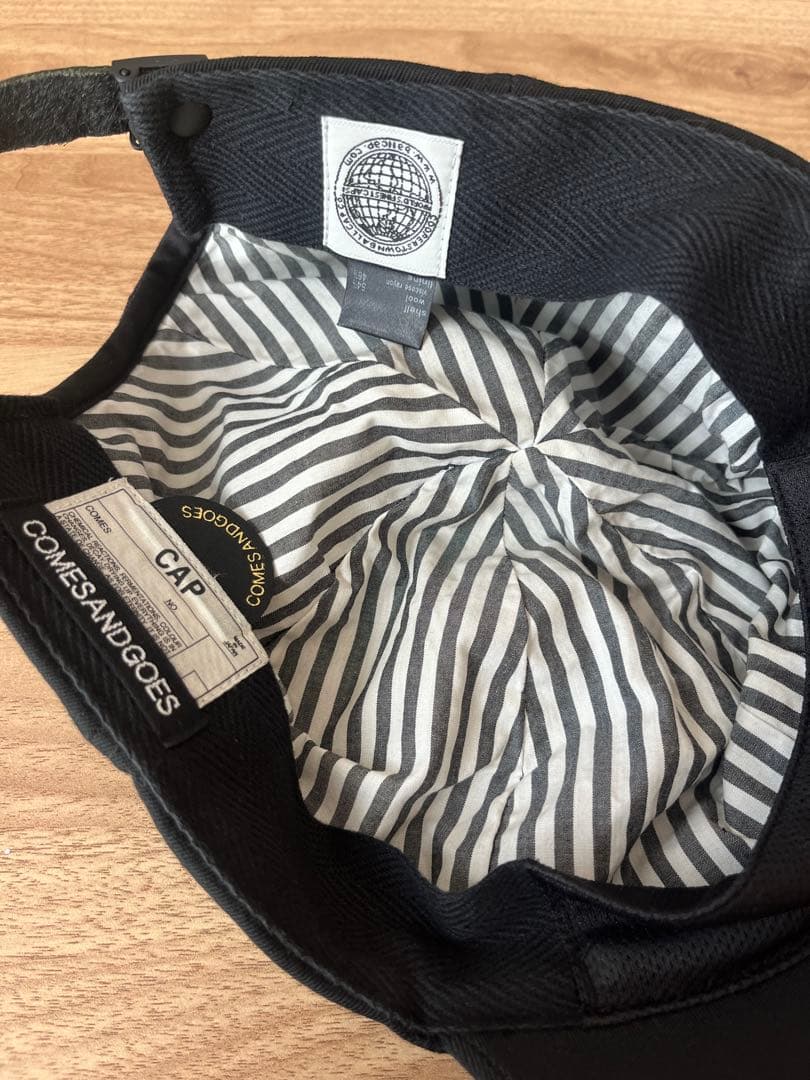 comesandgoes cap ny　ブラック