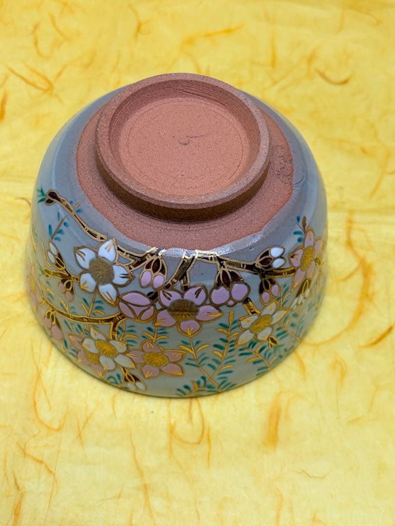 抹茶茶碗 桃の節句 雛祭り 橋本紫雲 乾山写 共箱付 陶歴栞付 茶道具 裏千家