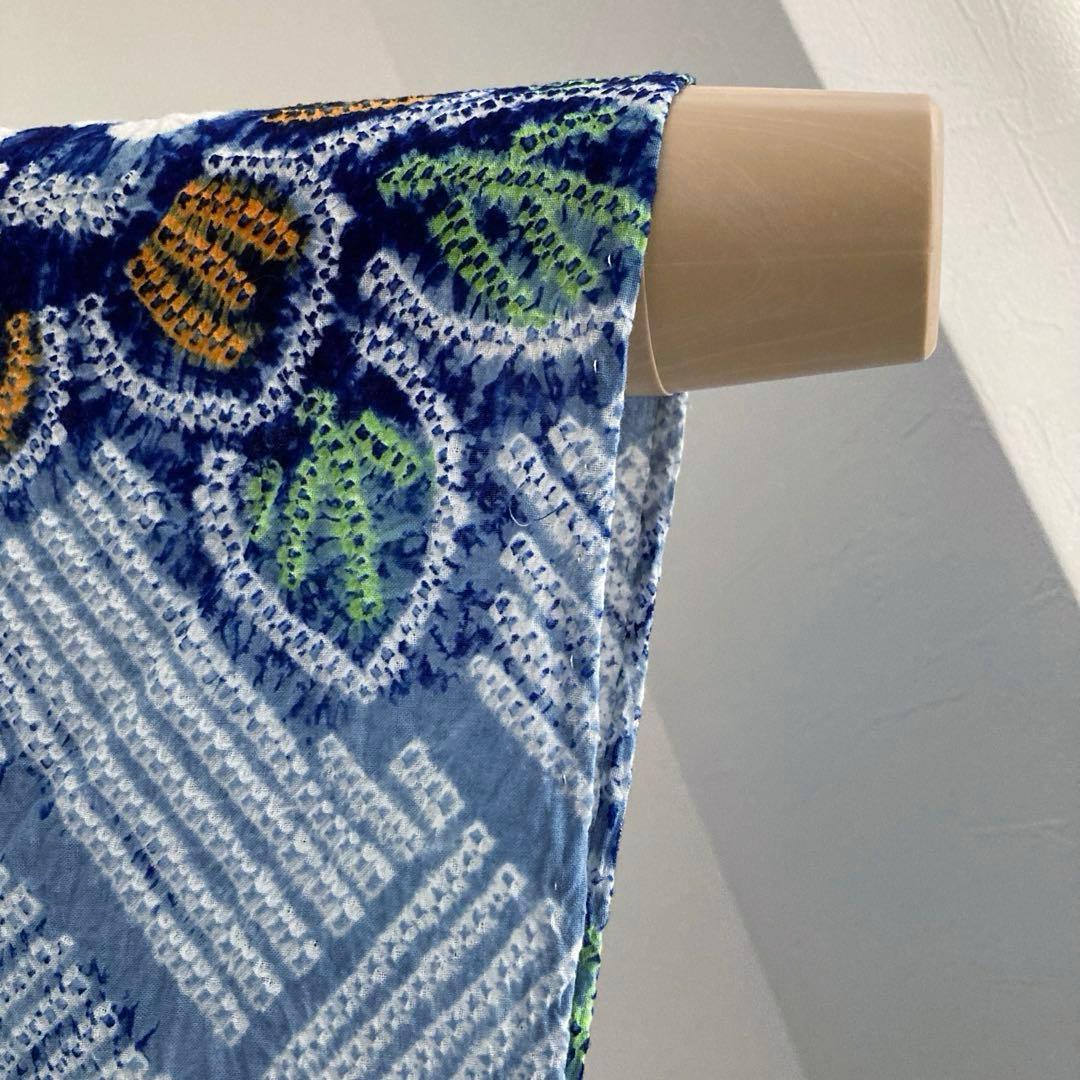 専用みかん24様　有松絞り浴衣・有松鳴海絞り浴衣　花繋ぎ　手縫い　No.7-65