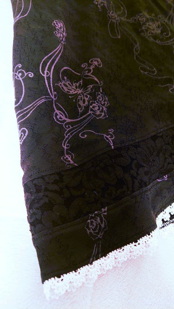 h.NAOTO 花柄オフショルダー膝丈ワンピース