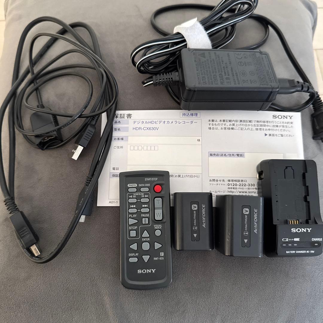 SONY HDR-CX630V（B） ソニー製のデジタルビデオカメラ