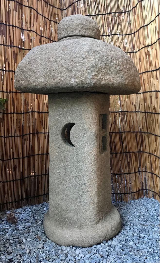 【天然自然石・石灯篭・坪庭灯篭・前庭灯篭】庭石オブジェ置物箱庭ガーデニング造園