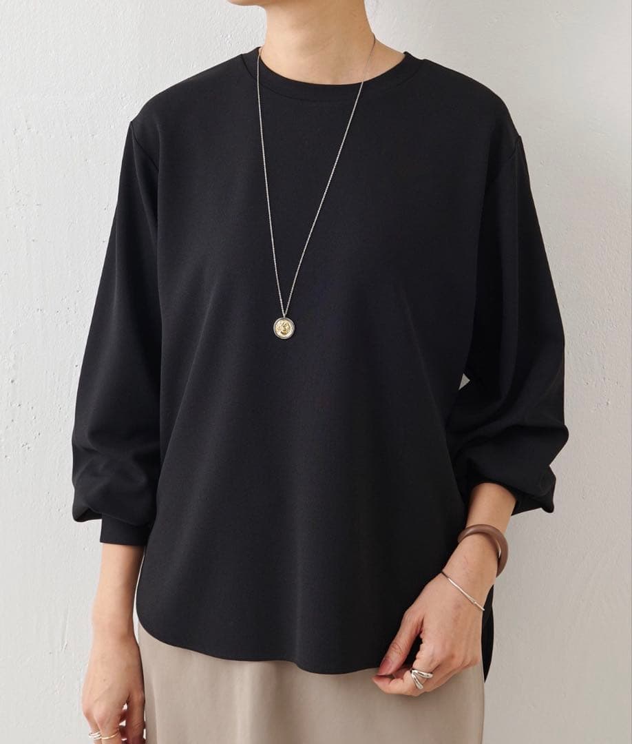 【美品】BEARDSLEY ビアズリー✴︎Tブラウス　ブラック　FREE