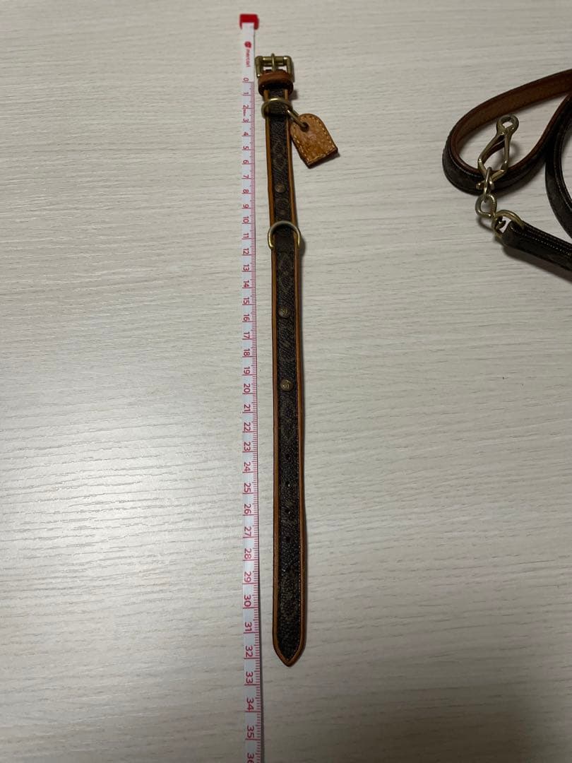 LOUIS VUITTON ルイ ヴィトン モノグラム 首輪 リード
