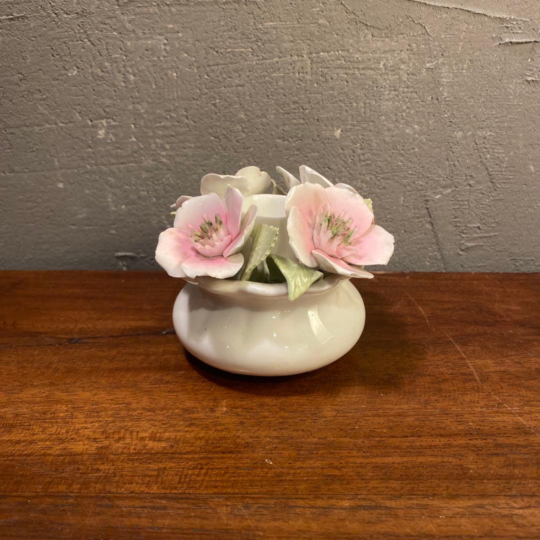 英国 ストラットフォード 陶器アートフラワー オブジェ置物 インテリア