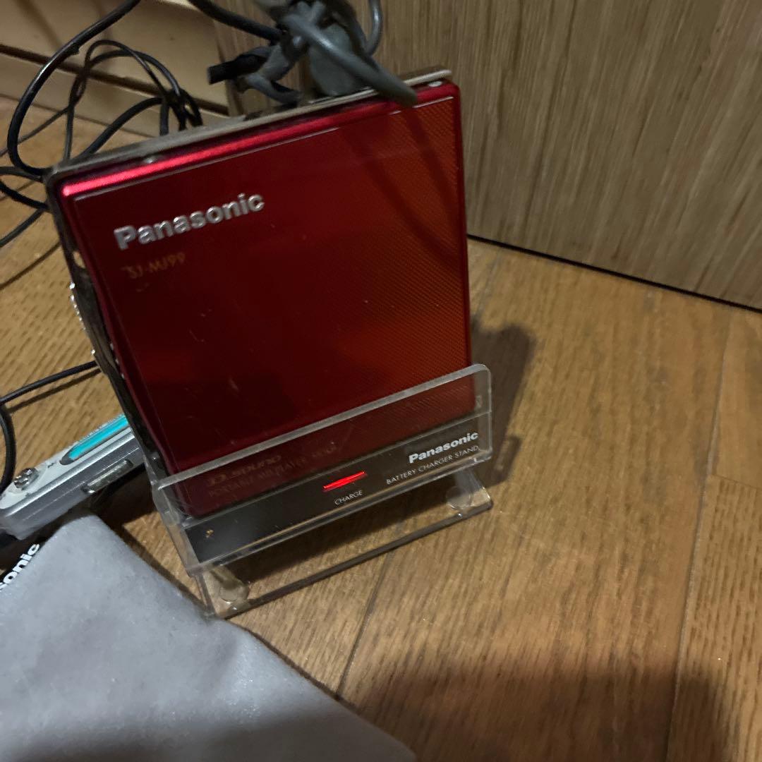 Panasonic MDプレーヤー SJ-MJ99 レッド　赤
