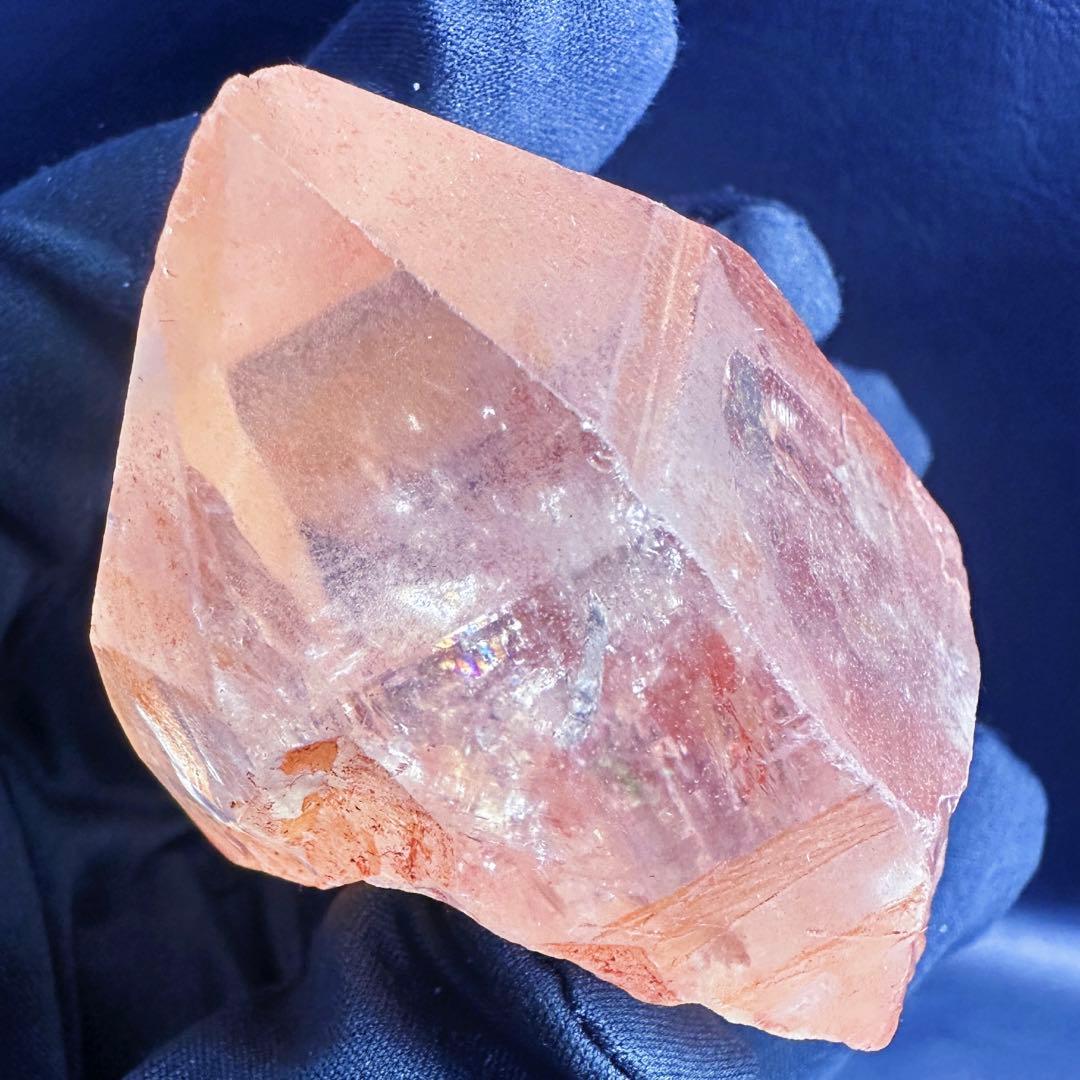 爆レア❗️超綺麗♡可愛い♡レインボー☆ピンクレムリアンシード原石ポイントA1377