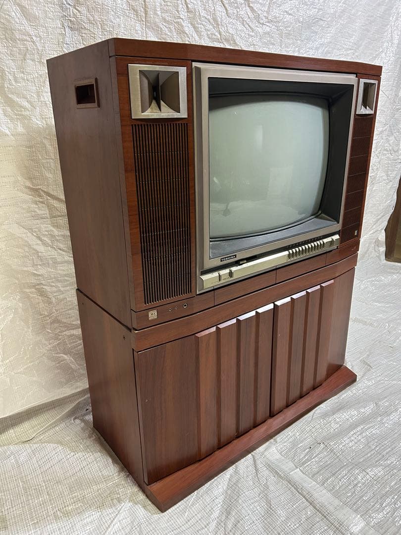 東芝カラーテレビ20F663昭和レトロ　アンティーク