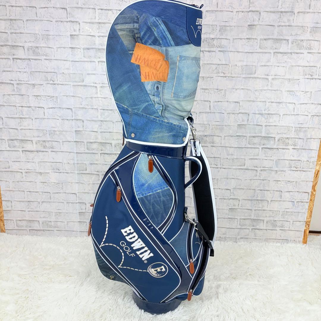 EDWIN デニム風 キャディバッグ 希少 エドウィン ジーパン ジーンズ 美品