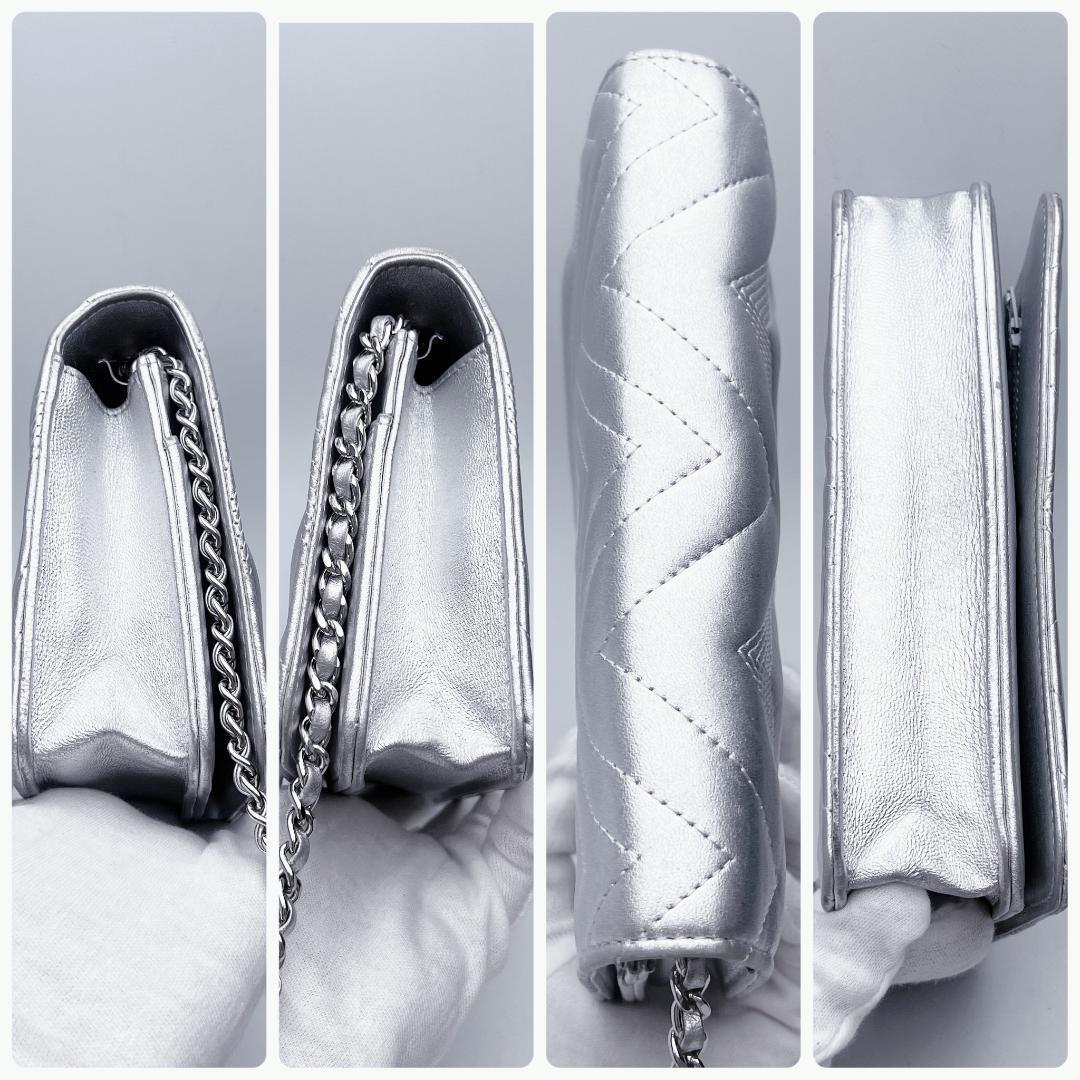 シャネル マトラッセ チェーンウォレット バッグ 正規保証2746