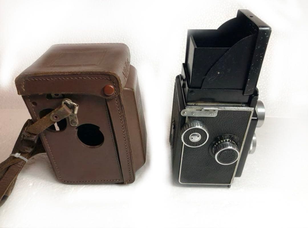 Alfaflex 二眼レフカメラ レザーケース付き