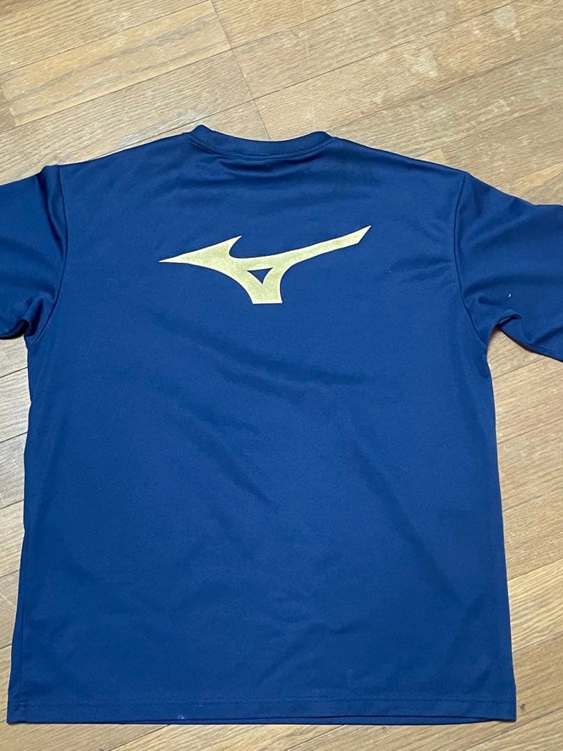 髙橋慶帆選手元着用Mizuno バレーボールTシャツ 2XL ネイビー