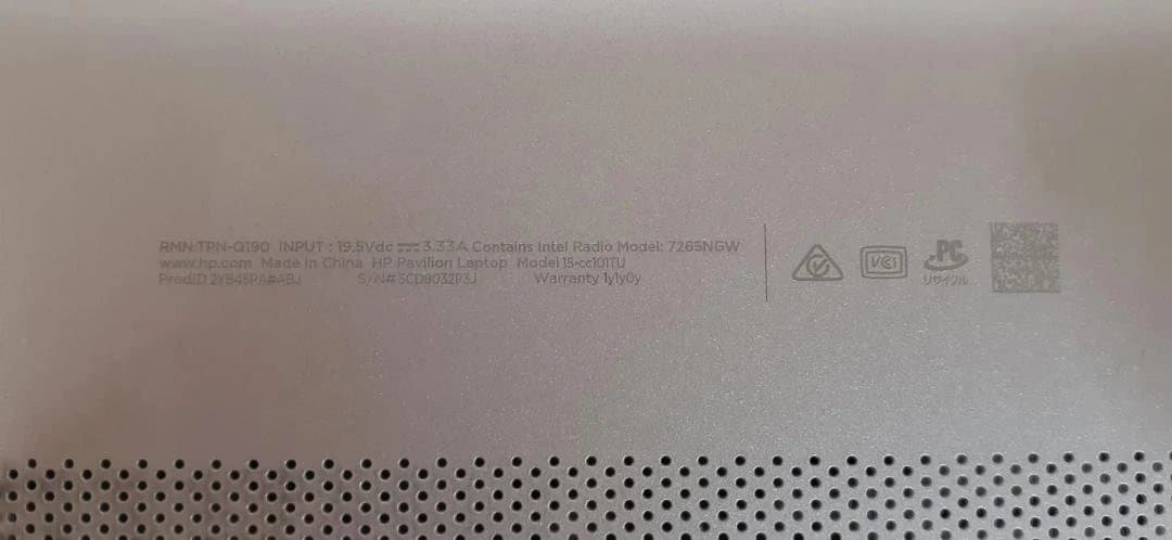 L0206-01 HP Pavilion 15 ノートPC / SSD+HDD