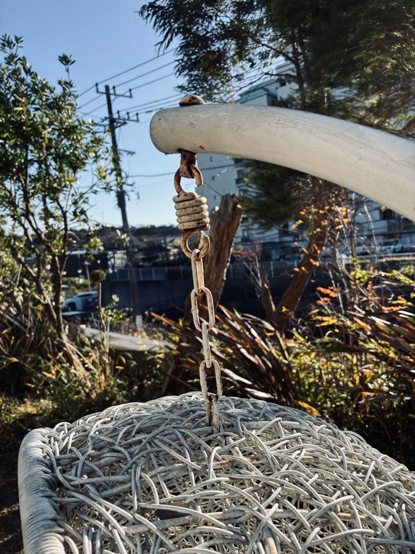 ホワイト ハンギングチェア