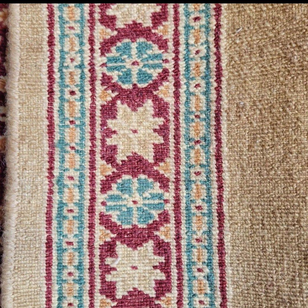 パキスタン手織りマット62x83cm(786)ギャッベ・ペルシャ・毛・じゅうたん