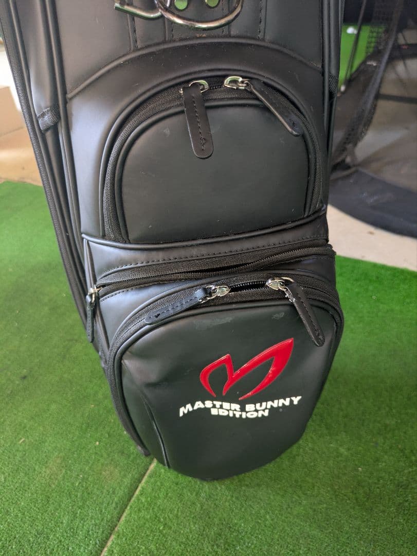 マスターバーニー キャディバッグ ブラック 9インチ 原英莉花プロ サイン入り