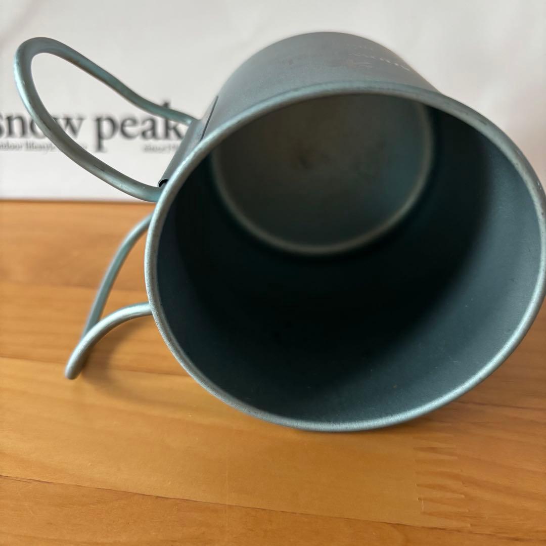スノーピーク　 peak 限定チタン　マグ　非売品　2ヶ　空色