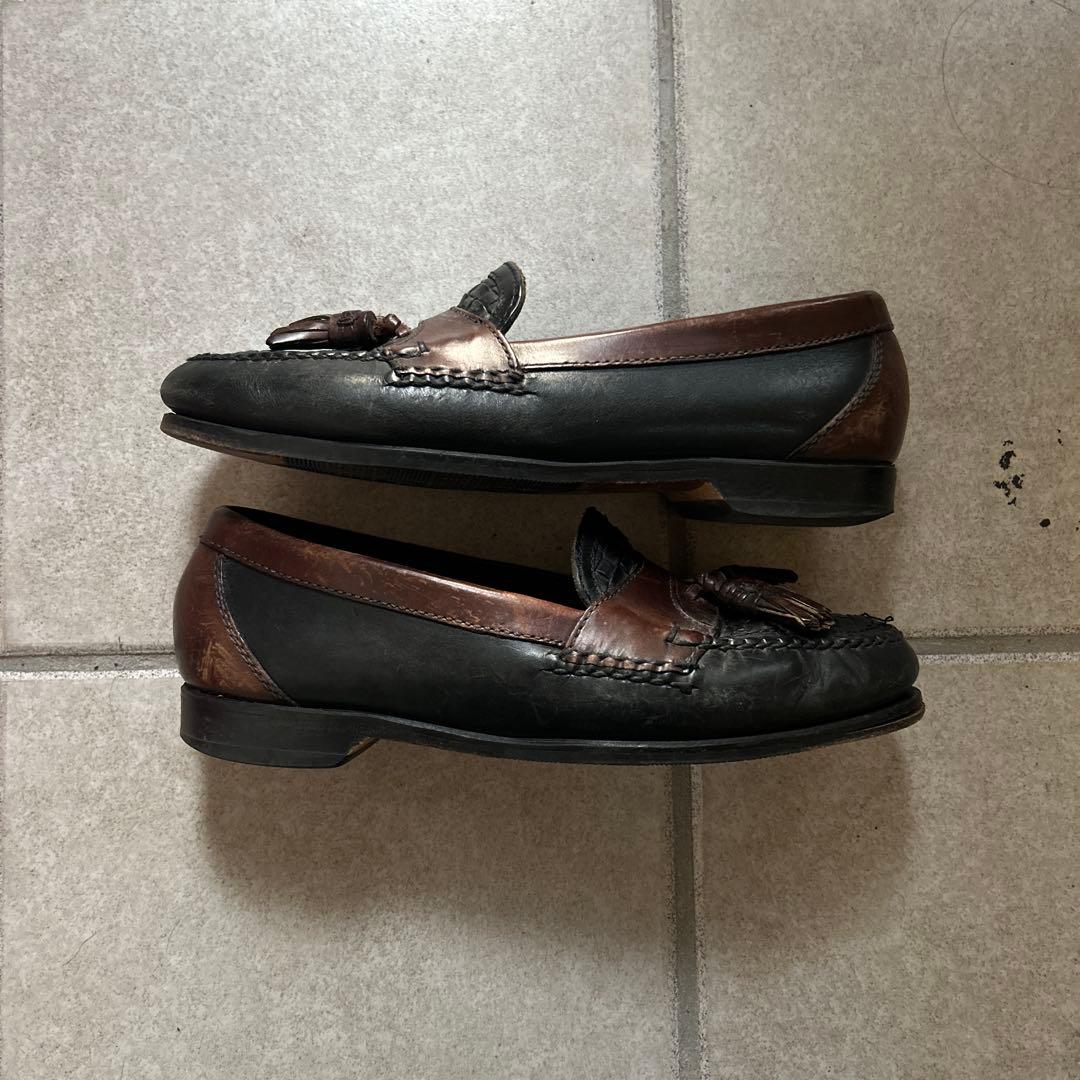 Johnston&Murphy タッセルローファー 2トーン 9 1/2 90s