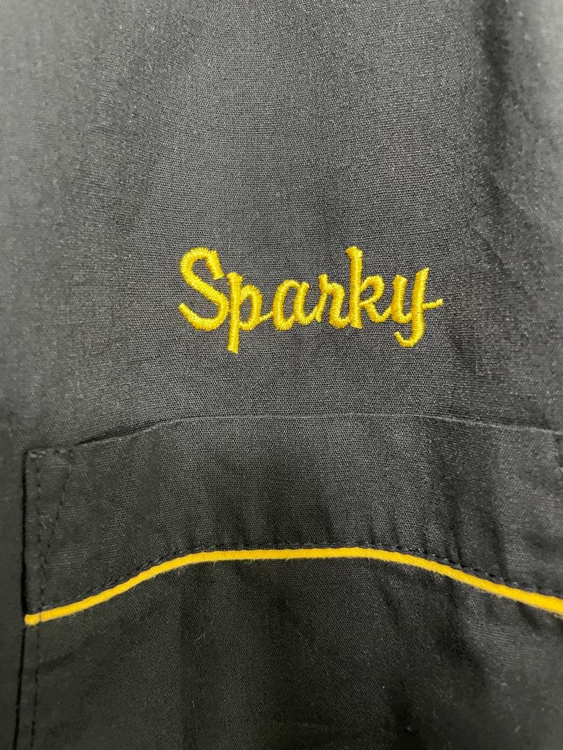 レア！80s USA製 HILTON ボウリングシャツ Lサイズ 黒/黄色