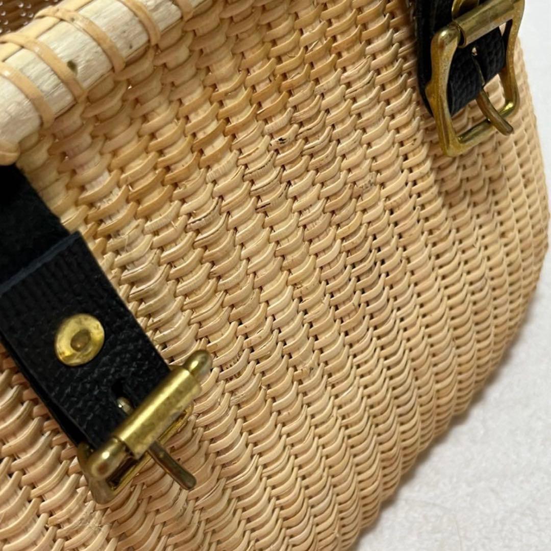 ナンタケットバスケット 自転車かごバスケット ラタン 籐 収納 おしゃれ