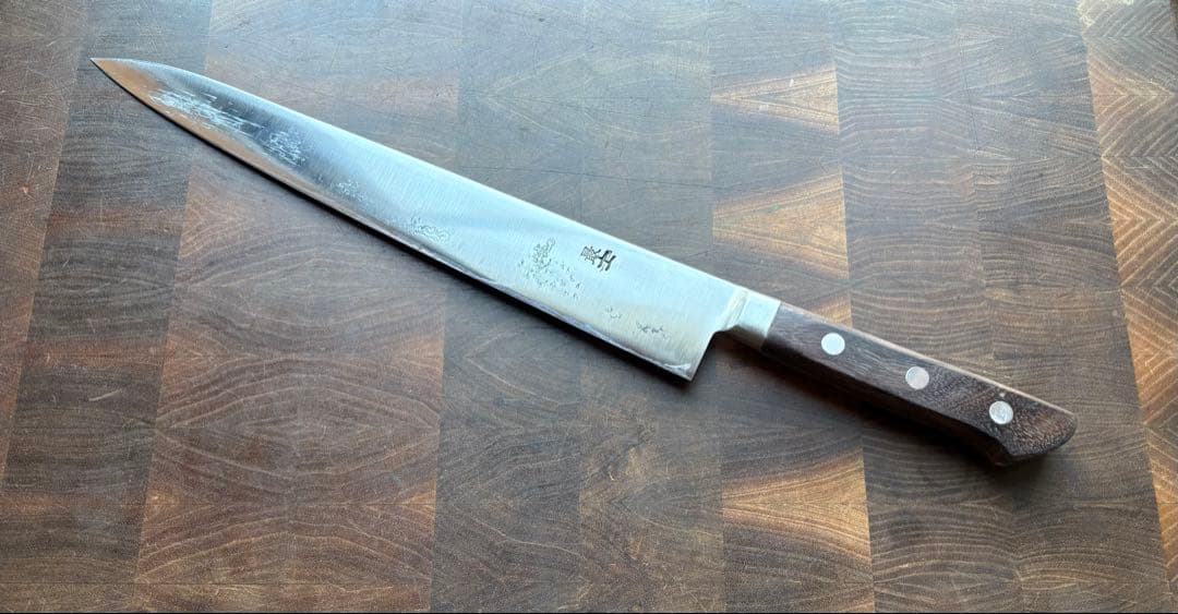 正本総本店　最上　筋引　270mm 9寸　包丁　高級炭素鋼　洋包丁　スライサー