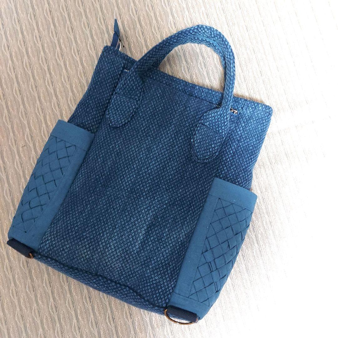 剣道着と組み紐のリュック兼トートバッグ(2way タイプ)