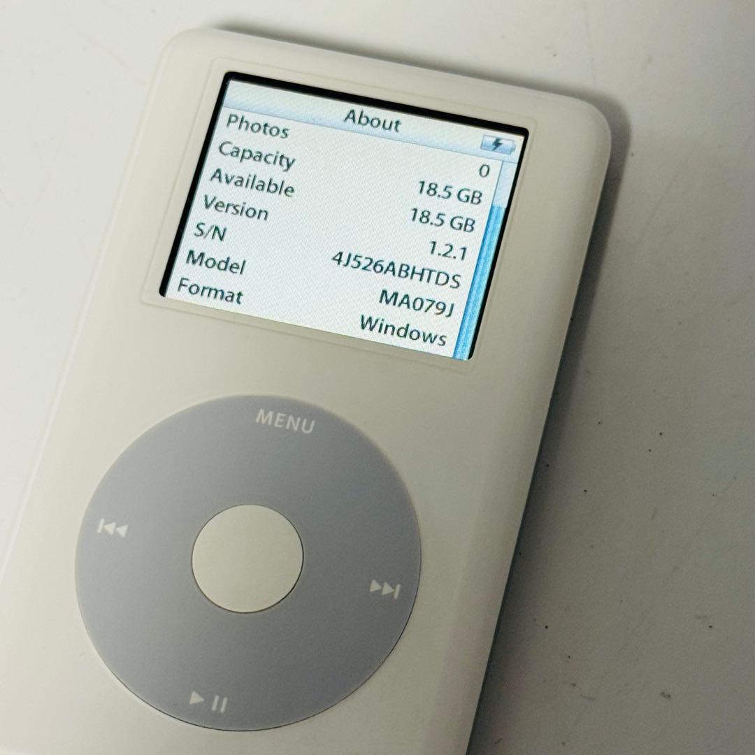 【動作良好】Apple iPod クラッシック　MA079J 20GB 第4世代