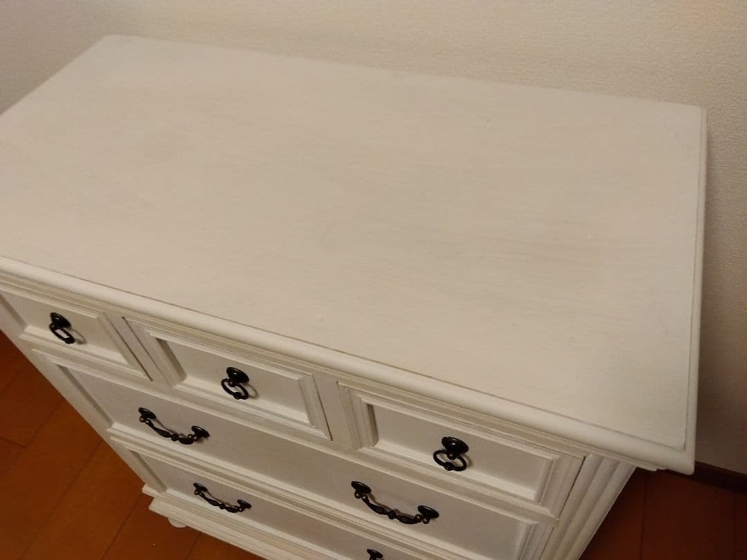 ★フレンチ風★木製チェスト★ドロワー★収納★白色★