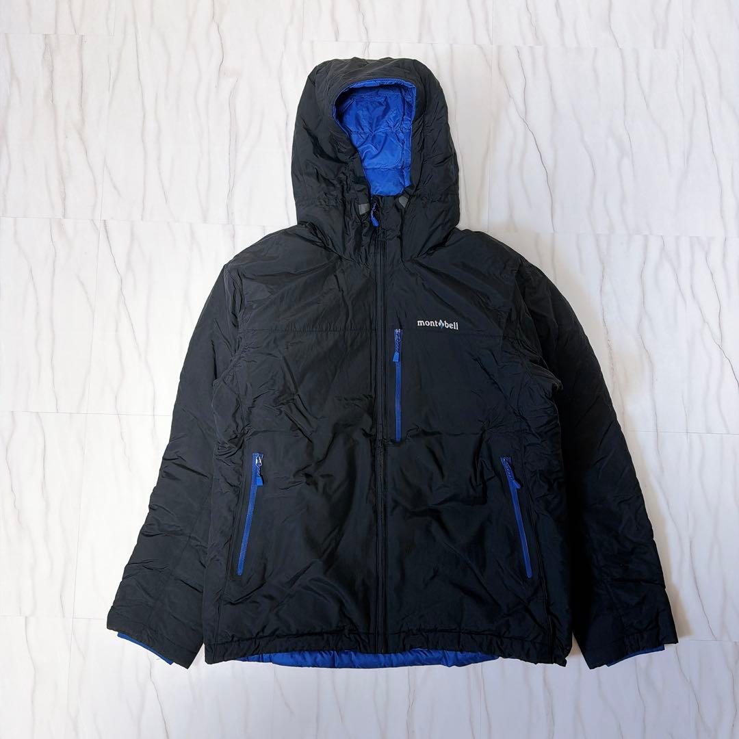 モンベル コロラドパーカ リバーシブルダウンジャケット 黒×紺 Men’s M