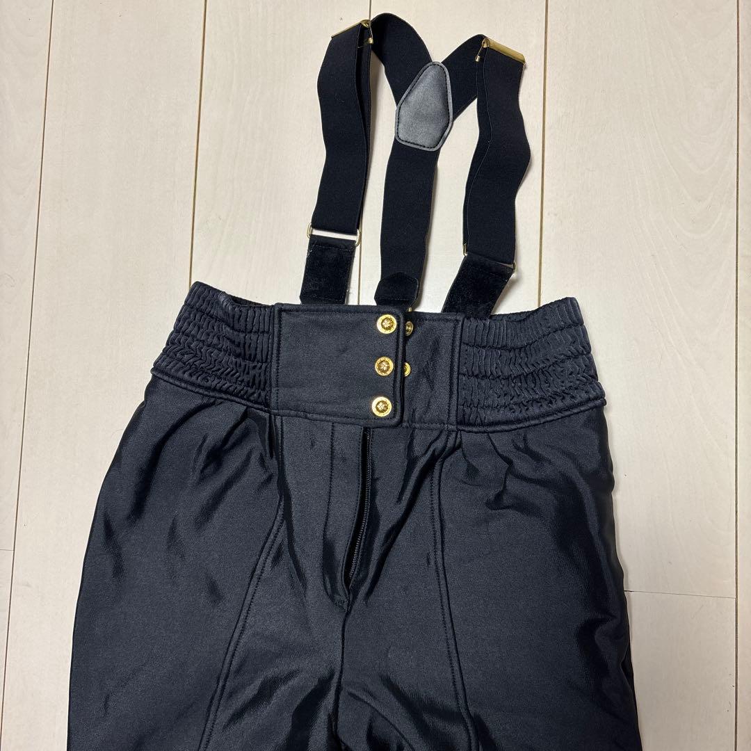 最終値下げヴィンテージ スノーウェア　ウールフード付き上下　スキーウェア金ボタン