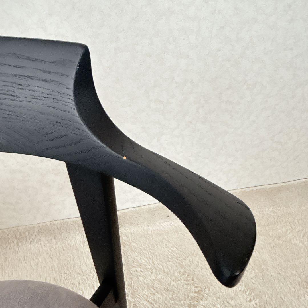 2脚セット】イバタインテリア アーム チェア 肘掛け ルンバ 通せる 浮かせる