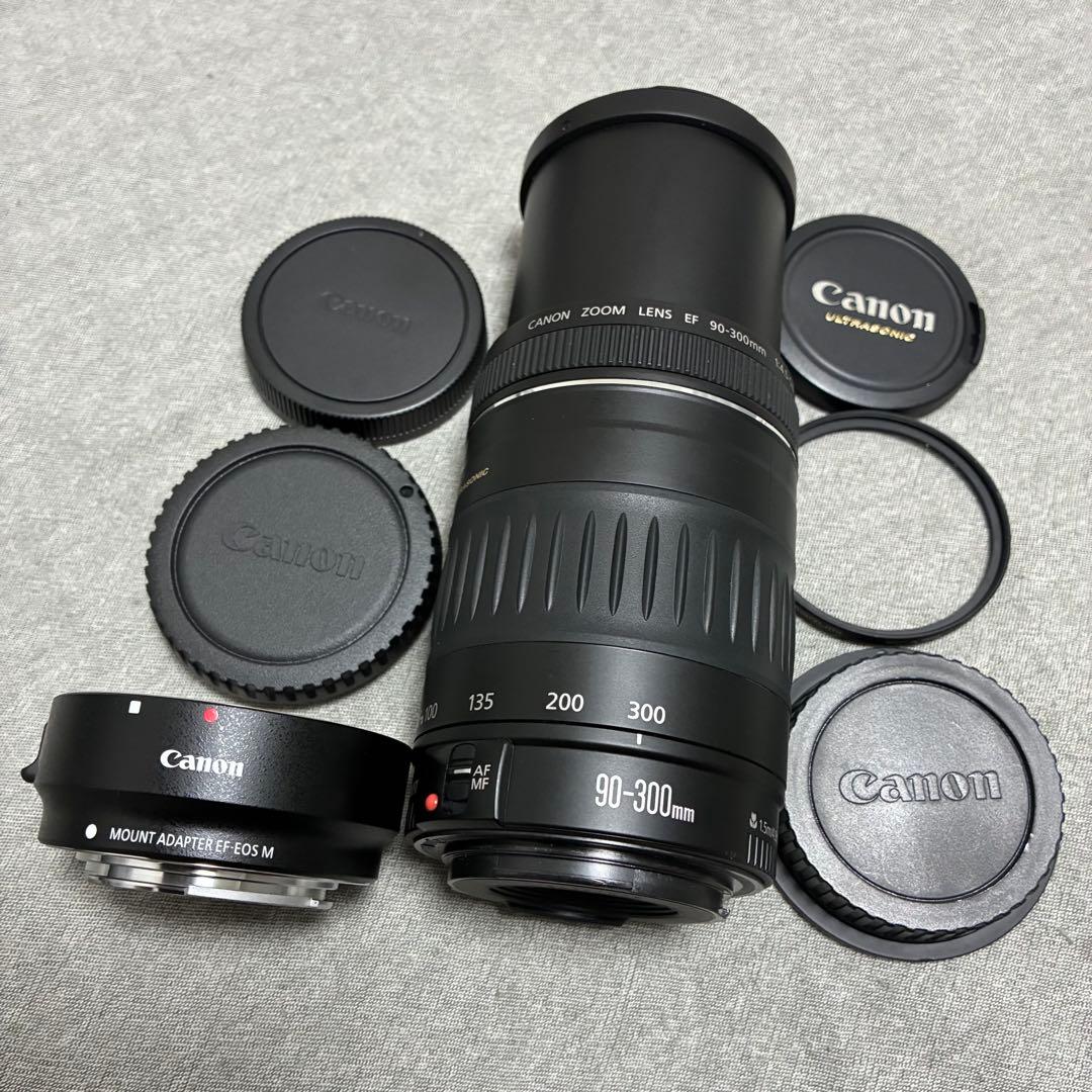 ⭐️美品⭐️Canon EF90-300 USM & EF-EOS M アダプター