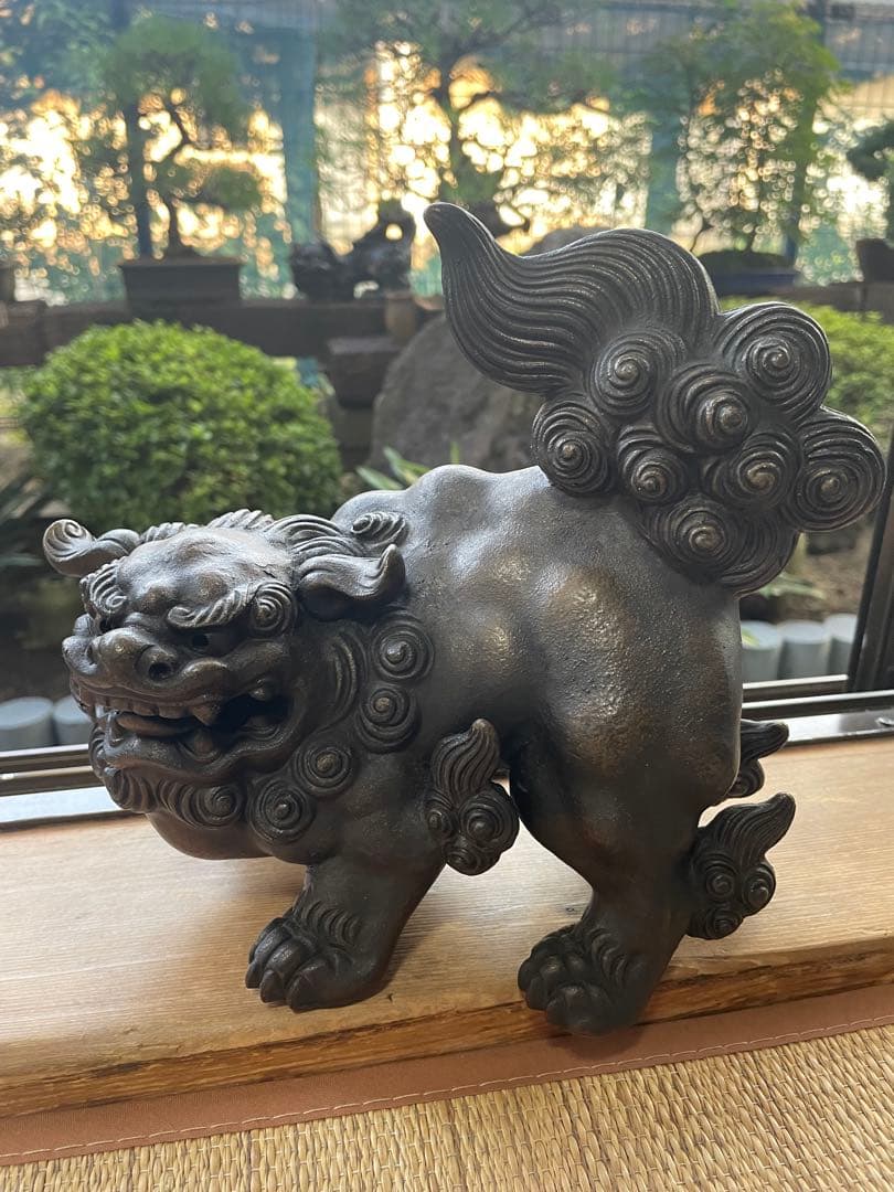 備前焼　獅子　一陽造