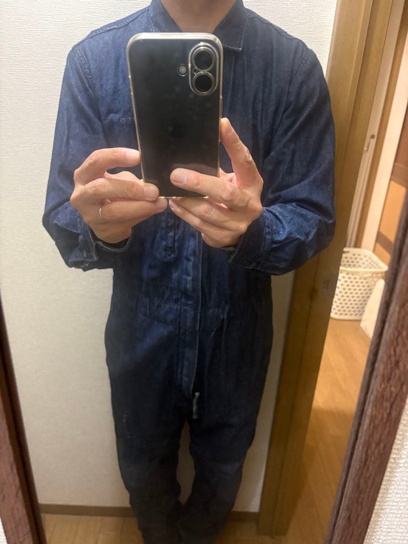 エンジニアードガーメンツ　ジャンプスーツ　コットンデニム