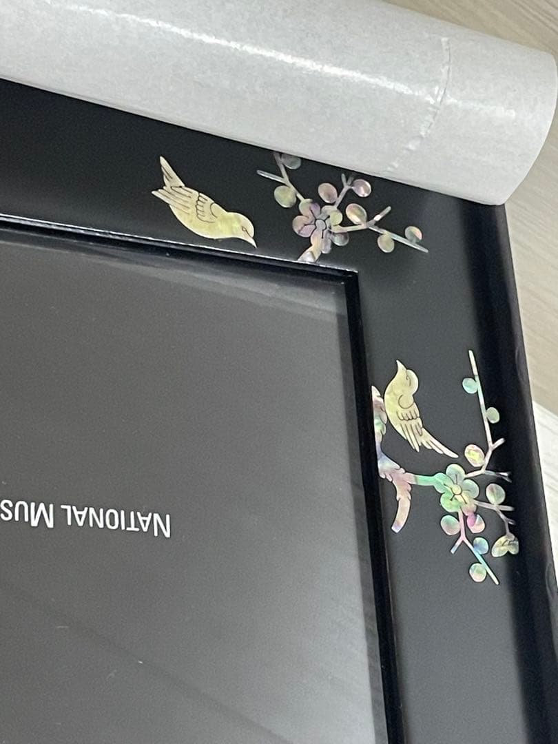 韓国　螺鈿　フォトフレーム　花鳥national museum of korea