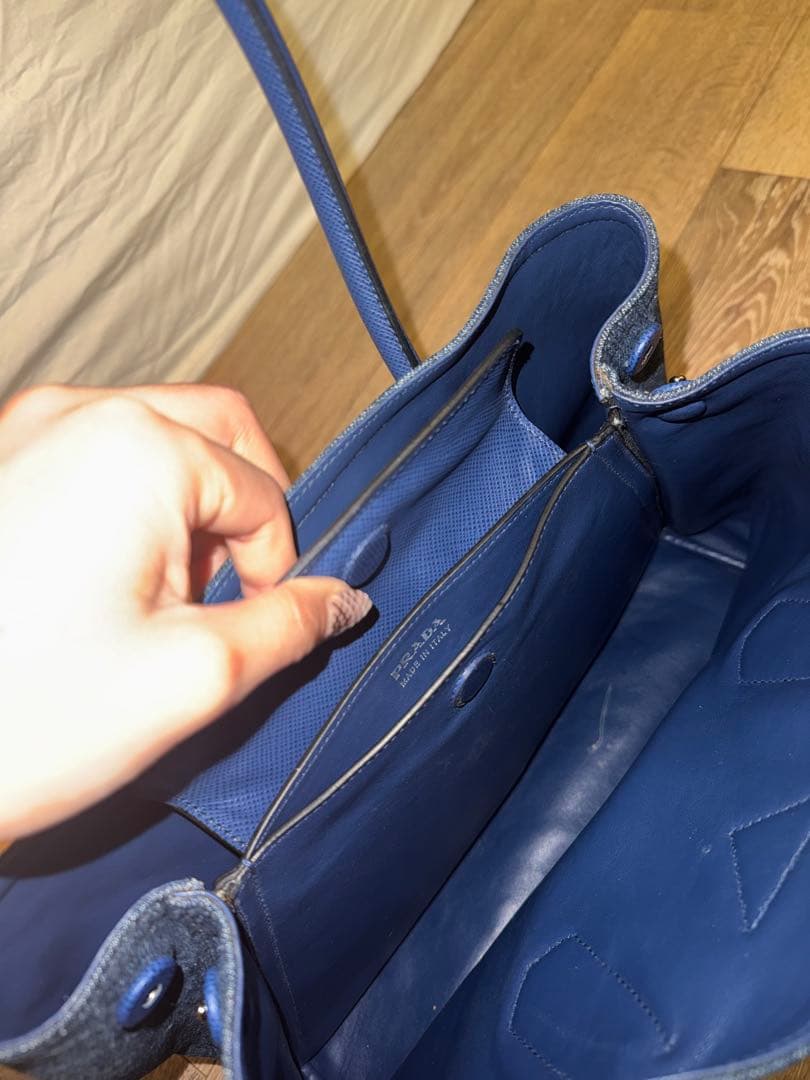 プラダ　デニム　トート　バッグ