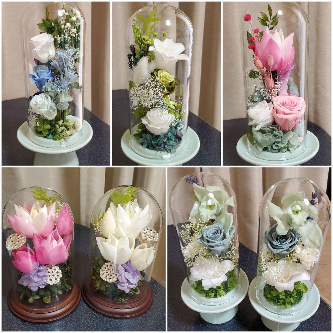 オーダー受付　　お仏壇用プリザーブドフラワー 仏花　お供え花　造花無し