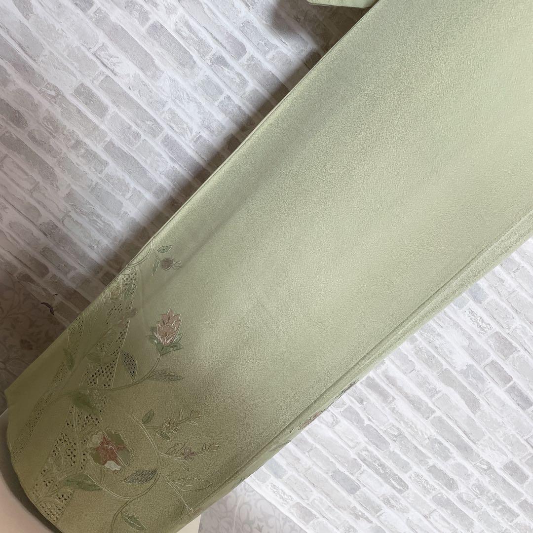 訪問着　フルセット　汕頭刺繍　宝相華　入学式　卒業式　着物　I6