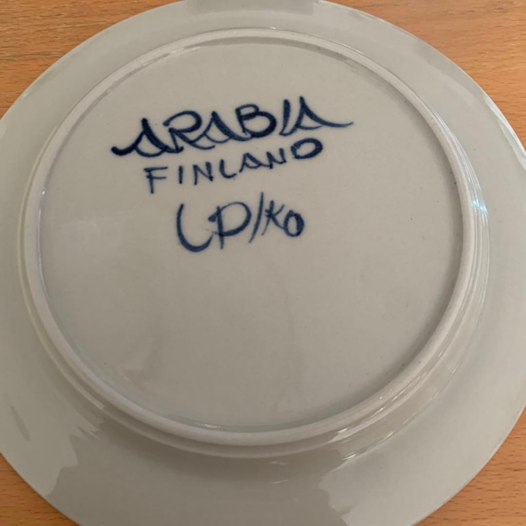 arabia アネモネ　絵柄プレート　20センチ