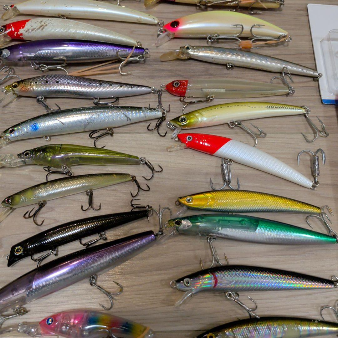 釣り用タックルボックス シーバス用ルアー70個超セット まとめ売り