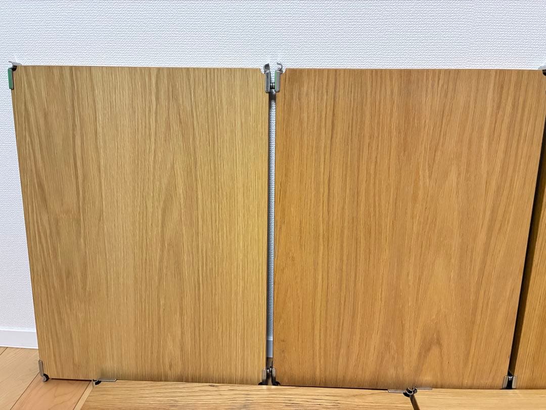 無印良品 ステンレスユニットシェルフ 追加棚5枚セット オーク材 56cm