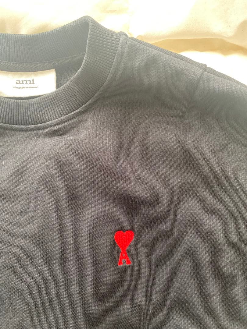 ami paris クルーネック　スウェット　ブラック　M