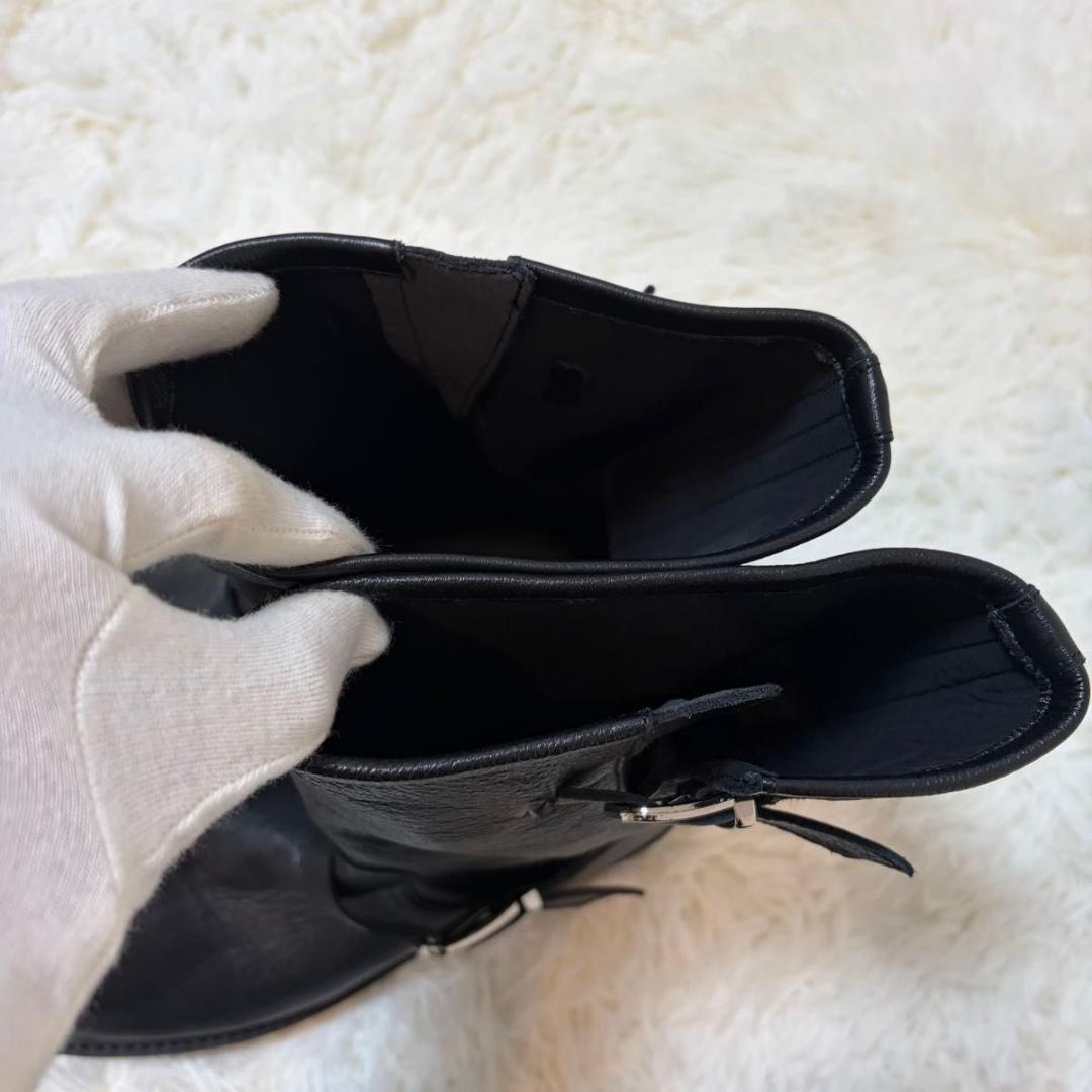 極美品✨ルタロン エンジニアブーツ トラックソール 厚底 軽量 シボ革 LL