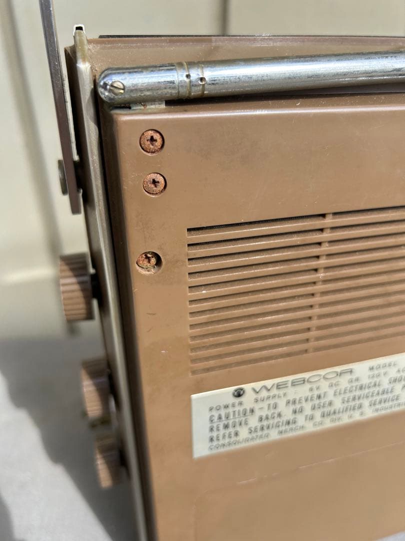 WEBCOR ラジオ　AM/FM アンティーク中古品